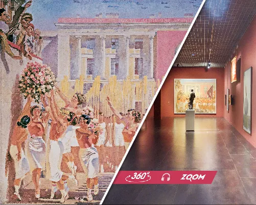 Виртуальный тур по выставке "ДЛЯ СЧАСТЬЯ НАРОДА. Искусство социалистического реализма"